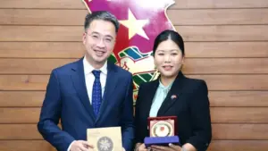 Anh Nguyễn Tường Lâm tiếp đoàn đại biểu Hội đồng Giao lưu chính trị Úc