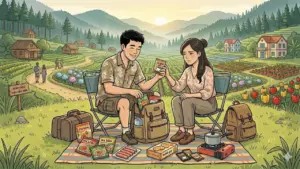 Bạn trai chuẩn bị mì tôm, xúc xích khi đi du lịch để giảm chi phí