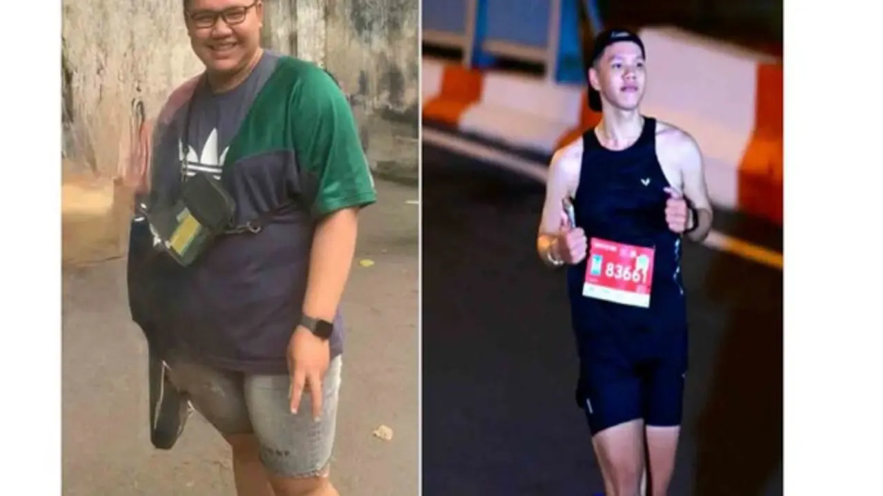 Chàng trai giảm hơn 60 kg nhờ chạy bộ