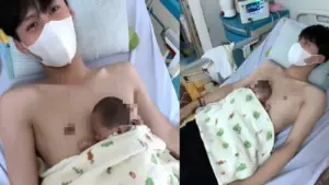 Nam sinh ‘ấp’ bé 1,1 kg bị mất mẹ lay động khắp mạng xã hội