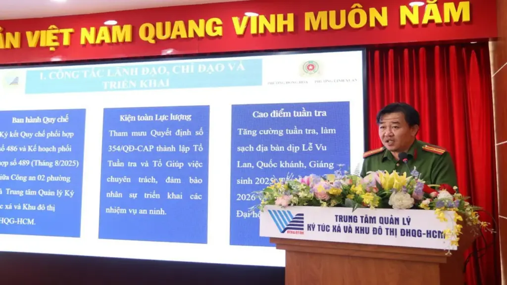 Nửa năm, gần 900 cuộc tuần tra tại khu đô thị Đại học Quốc gia TP. HCM