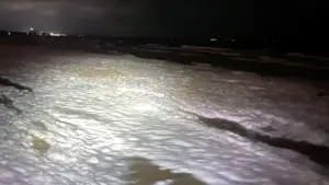 Sau chuyện nước biển đổi màu, biển Vũng Tàu nổi bọt trắng xóa nghi do tảo