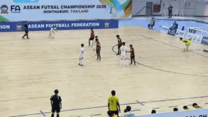 Tân binh Nguyễn Thạc Hiếu ghi siêu phẩm cho tuyển futsal Việt Nam