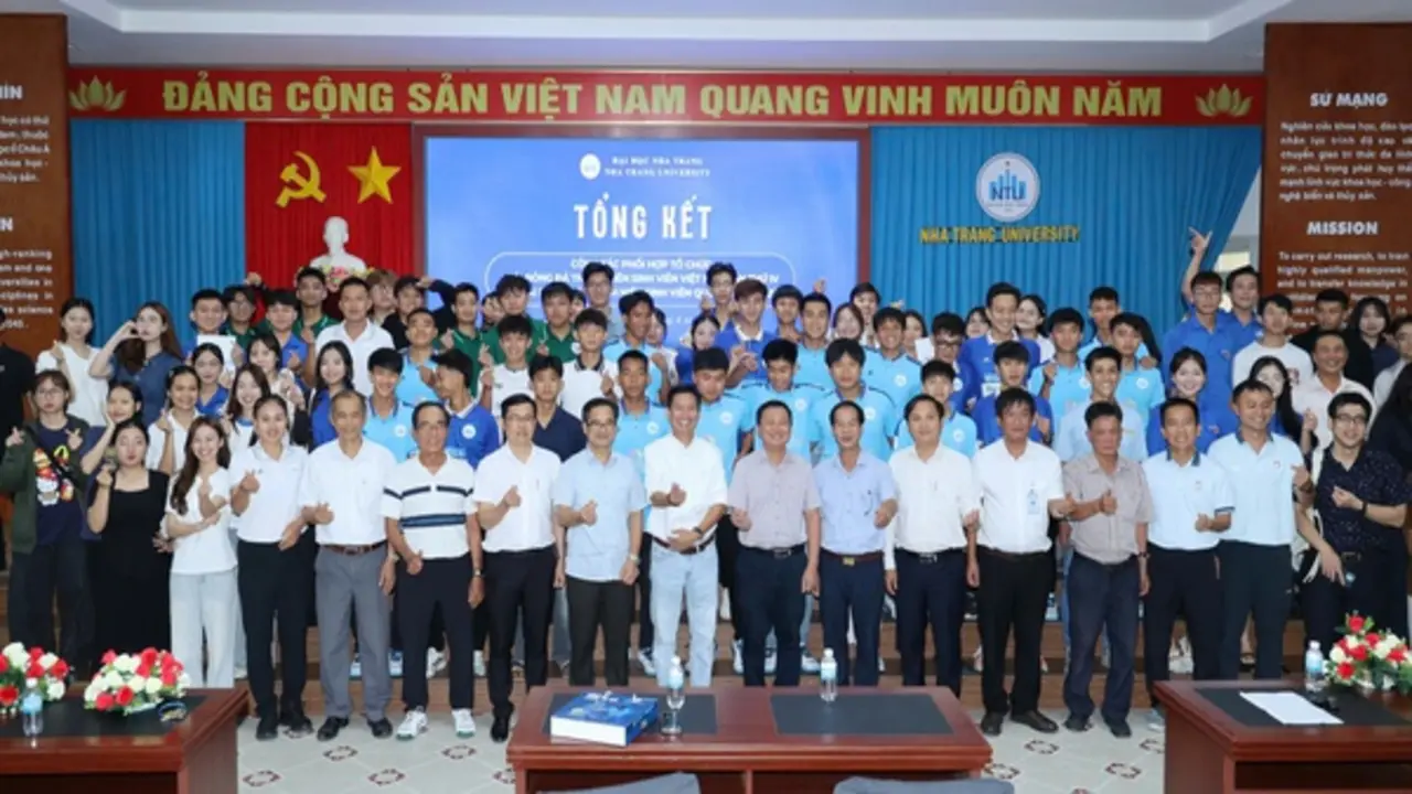 Trường ĐH Nha Trang khép lại giải TNSV THACO cup 2026, ngày tổng kết giàu cảm xúc